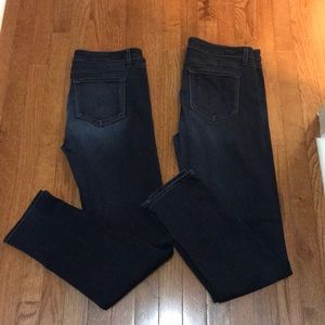 2 Pairs of Paige Skyline Skinny Jeans